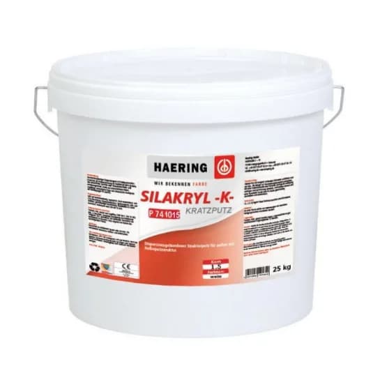 Штукатурка Silakryl kratzputz "К" weiß   Р- 74101,5 зерно 1,5мм.