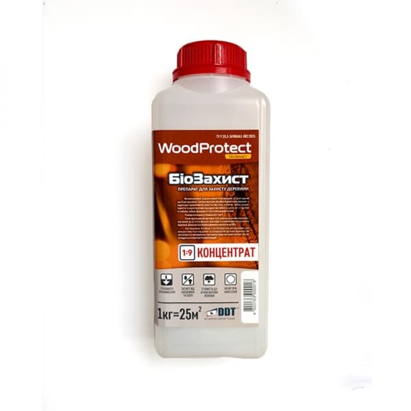 БІОЗАХИСТ WoodProtect 1:9 концентрат, 1л