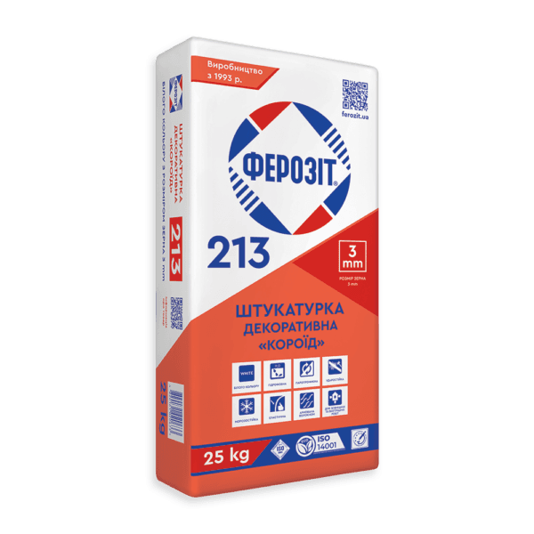 Декоративна штукатурка короїд Ферозіт 213 25 кг