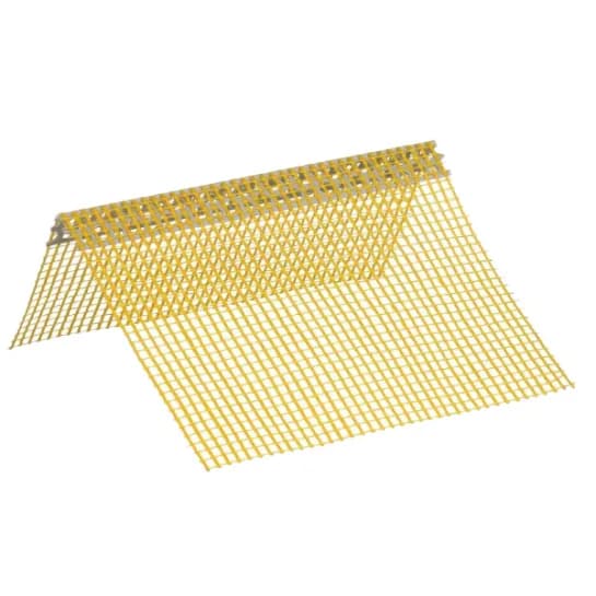 Кутник ПВХ перфорований з сіткою 10*15см 3м