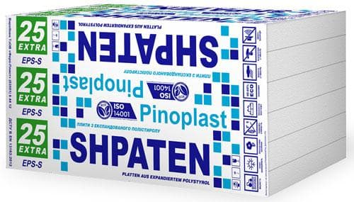 Пінопласт SHPATEN 25 EXTRA (EPS-S)