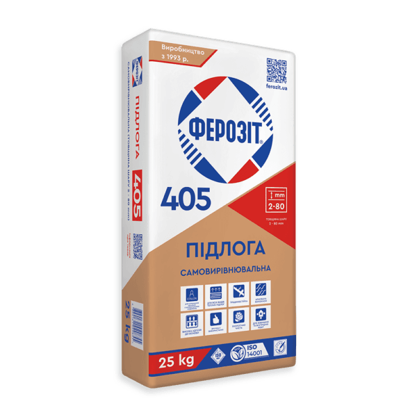 Самовирівнювальна підлога Ферозіт 405 25 кг